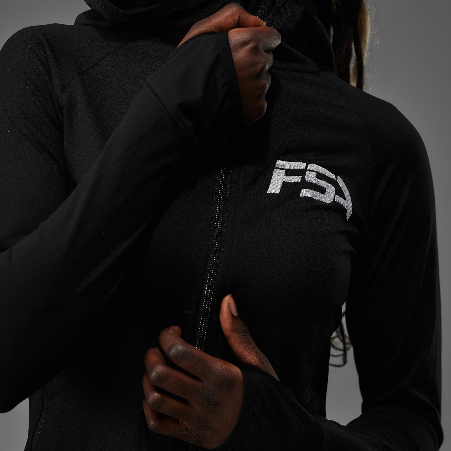 Hoodie FSA Zip Womans Black